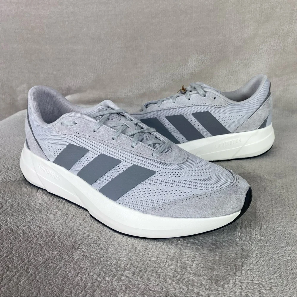 Adidas Lightshift Running Shoes Mens Size 13 Gray Mesh Sneakers JH9313‎ NEW